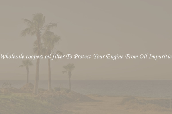 Wholesale coopers oil filter To Protect Your Engine From Oil Impurities