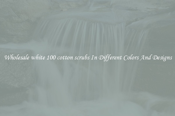 Wholesale white 100 cotton scrubs In Different Colors And Designs