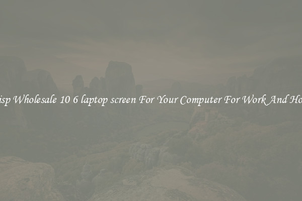 Crisp Wholesale 10 6 laptop screen For Your Computer For Work And Home