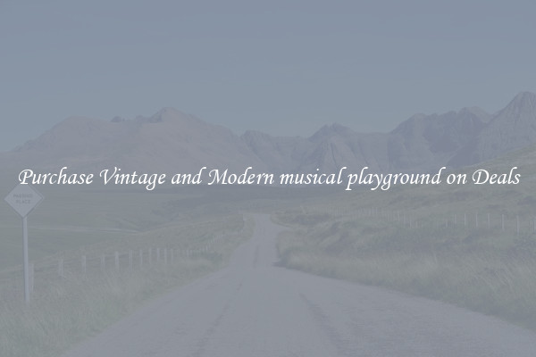 Purchase Vintage and Modern musical playground on Deals