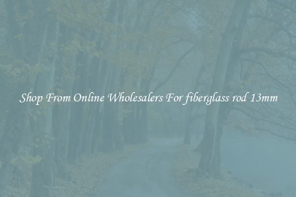 Shop From Online Wholesalers For fiberglass rod 13mm