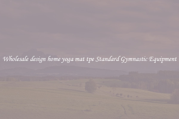 Wholesale design home yoga mat tpe Standard Gymnastic Equipment
