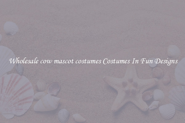 Wholesale cow mascot costumes Costumes In Fun Designs