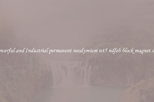 Powerful and Industrial permanent neodymium n45 ndfeb block magnet sale