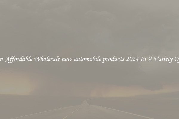 Discover Affordable Wholesale new automobile products 2024 In A Variety Of Forms