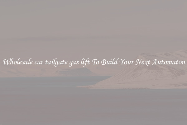 Wholesale car tailgate gas lift To Build Your Next Automaton